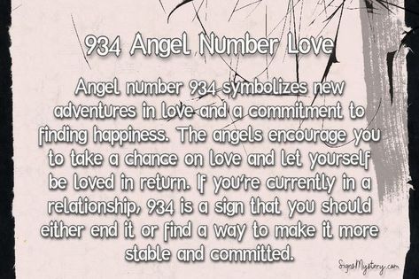 934 Angel Number Love Angel Number Love, Angel Number Meaning, Getting Stronger, Angel Number Meanings, Your Guardian Angel, Committed Relationship, Number Meanings, Before Marriage, Meant To Be Together