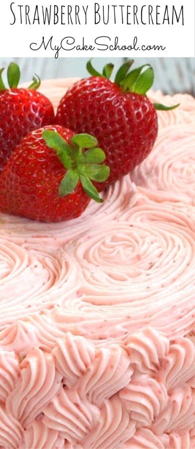 Buttercream Frosting Recipe For Cake, Gracie Birthday, Doctored Cake Mix Recipes, Lemon Cake Mix Recipe, Strawberry Lemon Cake, Frost Cupcakes, Strawberry Buttercream Frosting, Silk Pie, Cake Frosting Recipe