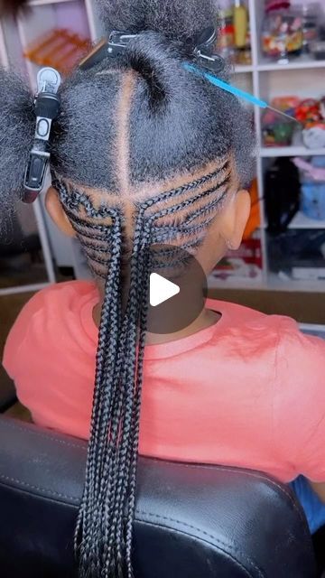 The OFFICIAL Crown Adjuster👑 on Instagram: "I'M SOOO IN LOVE WITH HAIR IT'S OBSESSIVE😍😍😍💙💙💙 THIS HAIRSTYLE IS FIREEEEE🔥🔥🔥 YA'LL TRYING THIS ONE OUT??🥰  GODDESS BABY MAKYNZIE👑  follow @goddess.handz for more hair inspo💫 • • • •  #goddeshandz 👑 #knotlessbraids #mediumbraids #chesterpa #delaware #philly #knotlessboxbraids #braids #hairbraider #feedinbraids #goddess #hair #explorepage #explore #hairbraider #kids #kidstyles #kidhair #hairstylesforkids #hairkids #kiddie #kids  #tribalbraids #creativebraids  #creativebraidstyles  #reels #reelsinstagram" Hair Braider, Kid Styles, Kids Braided Hairstyles, Braids For Kids, Box Braids, Braid Styles, Kids Hairstyles, Hair Inspo, Braided Hairstyles