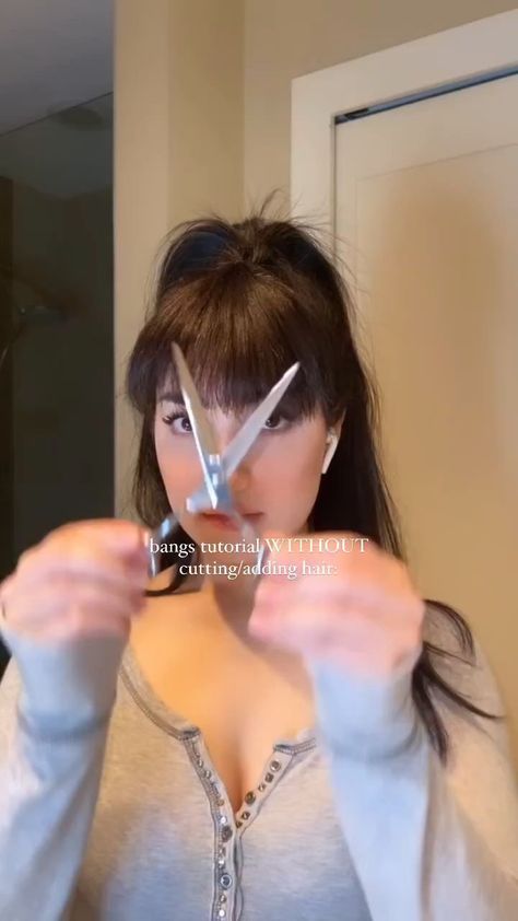 Bangs Hairstyle, Hair Tips Video, Peinados Fáciles Para Cabello Corto, Hair Tutorials For Medium Hair, High Ponytail, Hair Stylies, Hair Up Styles, Penteado Cabelo Curto, Hairdo For Long Hair