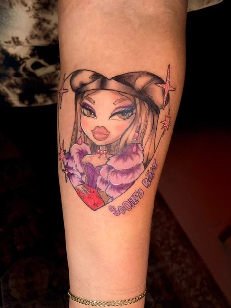 My passion for fashion inspiration ✨️ Loved her since I met her! Bratz Edit, Georgia Tattoos, Bratz Tattoo, Georgia Tattoo, Feminine Tattoo Sleeves, Disney Princess Tattoo, Doll Tattoo, Tattoo Sleeves, Feminine Tattoo