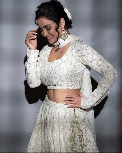 Buy White Lehenga Choli for Women Ready to Wear Chania Choli for Online in India - Etsy White Chikankari Lehenga, Chania Choli, White Lehenga Choli, Chikankari Lehenga, Haldi Outfits, Lehenga Choli For Women, Choli For Women, White Lehenga, Mehendi Outfits