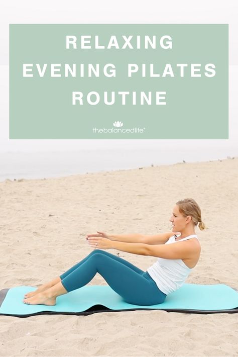 Relaxing Evening Pilates Routine Evening Pilates, Evening Exercise, Tired And Exhausted, Cardio Pilates, Pilates Workout Plan, Pilates Workout Routine, Pilates Moves, Pop Pilates, Pilates Routine