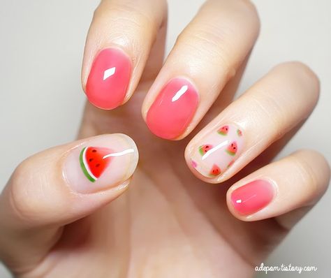 Watermelon Nail Art, Boho Nails, Watermelon Nails, Watermelon Designs, Lavender Nails, Modern Nails, Nails Only, Colorful Nail Designs, Short Nail Designs