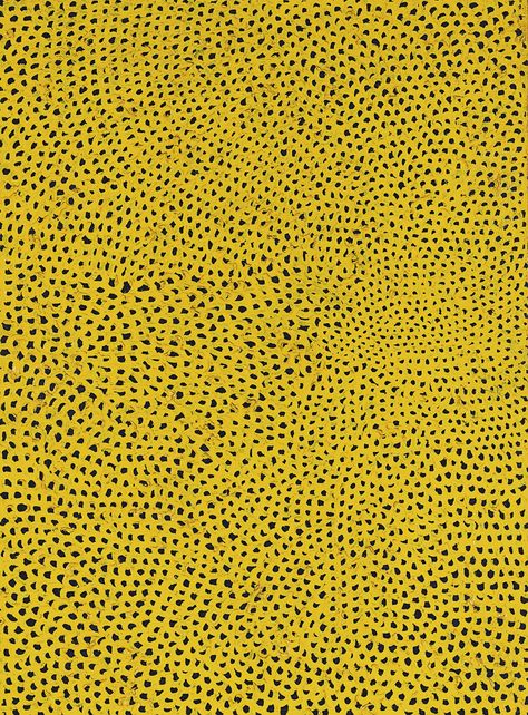 kusama, yayoi net-no.2 yellow ||| painting ||| sotheby's hk0713lot9dvj2en Kusama Yayoi, Fabric Tiles, Art Investment, Art Appliqué, Fabric Patterns Design, Minimalist Artwork, Yayoi Kusama, Frame Art, Creative Drawing