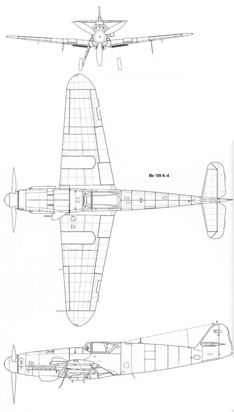 Bf 109 K Jet Blueprint, Kit Planes, Wood Airplane, Airplane Painting, Airplane Coloring Pages, Me 109, Paper Airplane Models, Luftwaffe Planes, Wood Toys Plans