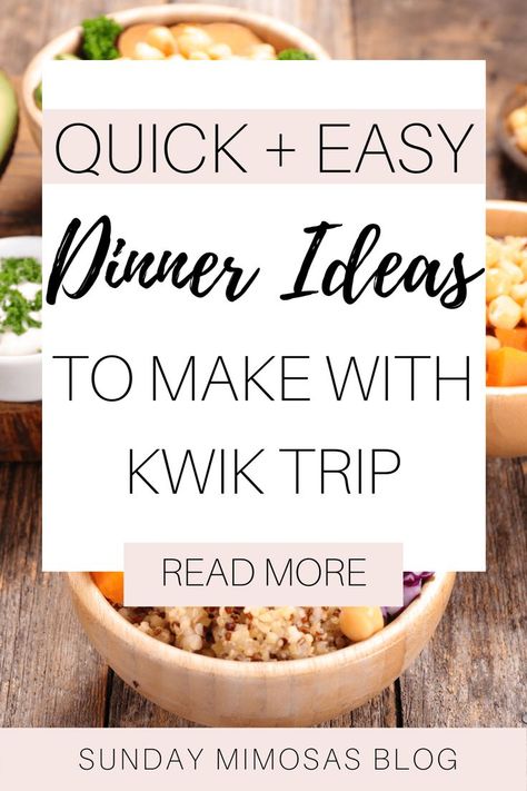 Quick and easy dinner ideas for the week with Kwik Trip's Take Home Meals. Perfect dinner ideas for two or for the family! #dinnerideas #mealideas #easymeals Kwik Trip Recipes, Dinner Ideas For The Week, Affordable Dinner Ideas, Chicken Fettucine, Spanish Rice And Beans, Kwik Trip, First Apartment Tips, Quick And Easy Dinner Ideas, New Dinner