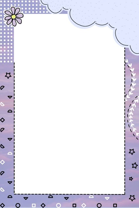 Module Design Ideas Paper, Anime Border Design, Cute Frames For Edits, Border Lines Design, Templates For Notes, Line Border Design, Border Design Template, Background Design Colorful, Aesthetic Borders