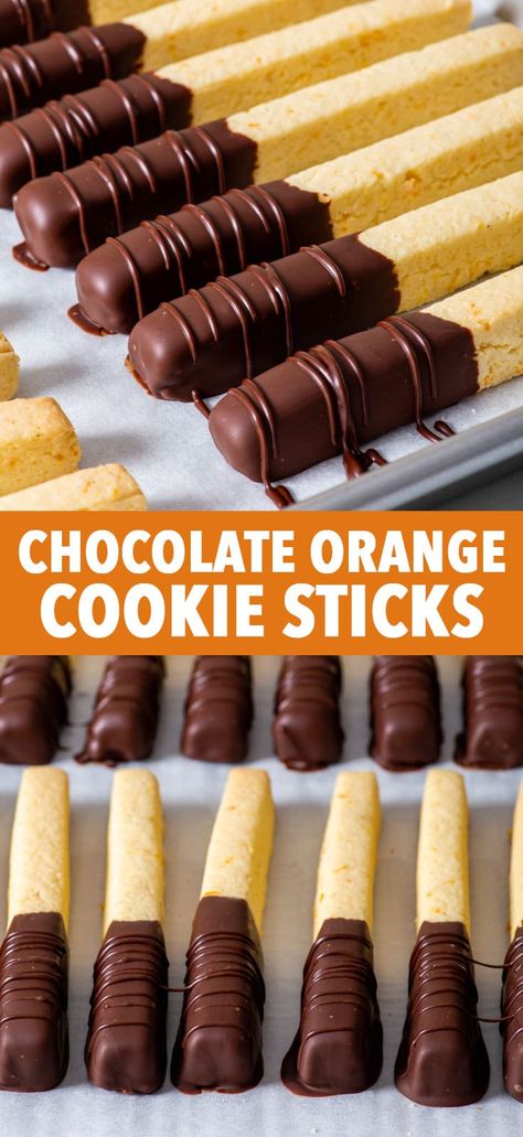 Orange Shortbread Cookie Stick, Gluten Free Orange Shortbread Cookie Sticks, Orange Shortbread Stick Cookies, Gluten Free Cookie Sticks, Chocolate And Orange Cookies, Natural Baking Recipes, Gluten Free Orange Cookies, Orange Shortbread Cookie Sticks, Homemade Treats For Christmas