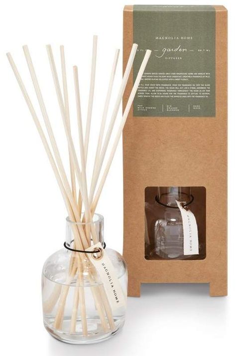 Magnolia Home Reed Diffuser Garden Diffuser Packaging, Reed Diffuser Packaging, Homemade Reed Diffuser, Reed Diffuser Decor, Van Furniture, Essential Oil Reed Diffuser, Fresh Eucalyptus, Home Spray, Perfume Packaging