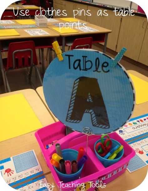 Table Points, Teacher Goals, Classroom Table, Classroom Style, Classroom Hacks, Whole Brain Teaching, Classroom Management Tips, Classroom Management Strategies, Classroom Organisation