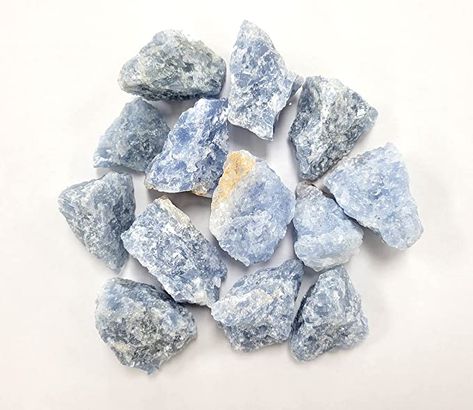 Amazon.com: MINERALUNIVERSE 1/2 LB Blue Calcite Rough Stones - Bulk Blue Calcite Crystal - Raw Natural Stones & Crystals - Fountain Rocks for Tumbling, Polishing, Wire Wrapping, Reiki, Chakra Crystal Healing : Home & Kitchen Blue Calcite Crystal, Punk Rock Princess, Rock Princess, Indoor Fountain, Chakra Healing Crystals, Reiki Crystals, Reiki Chakra, Reiki Healing Crystals, Blue Calcite