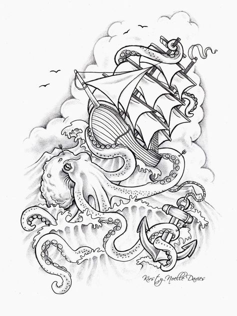 Pirate Ship Tattoo Thigh, Tattoos Calf, Tattoos Ghost, Pirate Tattoos, Women Pirate, Ship Tattoos, Tattoos Thigh, Tattoos Feminine, Pirate Ship Tattoos