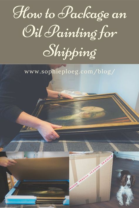 How to safely package an oil painting for shipping by courier - so that it can take a few knocks! Packing Paintings For Shipping, Good Packaging, Oil Painting Tips, Baroque Art, Painting Art Lesson, Oil Painters, Art Lesson, Work Surface, Art Business