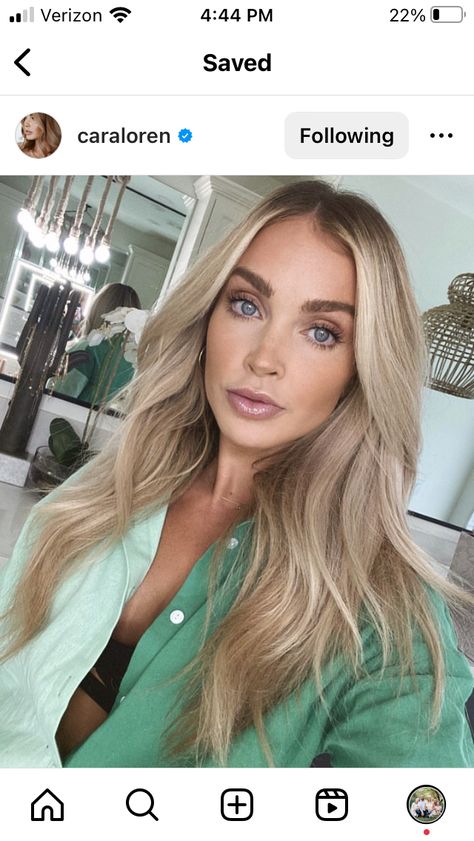 Cara Loren Hair, Cara Loren Style, Cara Loren, Summer Blonde Hair, Dark Blonde, Long Blonde Hair, Hair Inspo Color, Fenty Beauty, Dream Hair