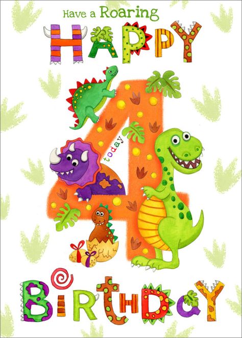 Birthday Boy Quotes, Birthday Wishes Boy, 4th Birthday Boys, Birthday Wishes For Kids, Happy Birthday Kids, Baby Birthday Invitations, Dinosaur Birthday Cakes, Birthday Wishes Greetings, Birthday Dinosaur