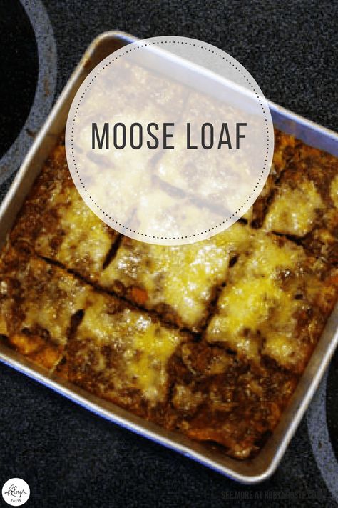 Clean Eating Pasta, Moose Recipes, Moose Meat, Meatloaf Burgers, Beef Meatloaf, Moose Meat Recipes, Cheap Clean Eating, Ground Meat Recipes, Game Recipes