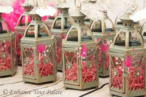 Moroccan Lamp Party Favors Enhance Your Palate Event Diwali Party, Moroccan Lamp, Moroccan Wedding, Diwali Celebration, Indian Sweets, Wedding Favor Bags, Rope Light, Custom Candles, Diwali Decorations