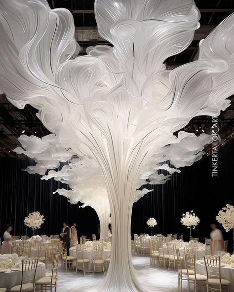 Contemporary Wedding Decor, Jaali Design, Light Art Installation, Dream Wedding Decorations, Luxurious Wedding, Ceiling Light Design, Wedding Decor Style, Handmade Flowers Paper, Giant Flowers