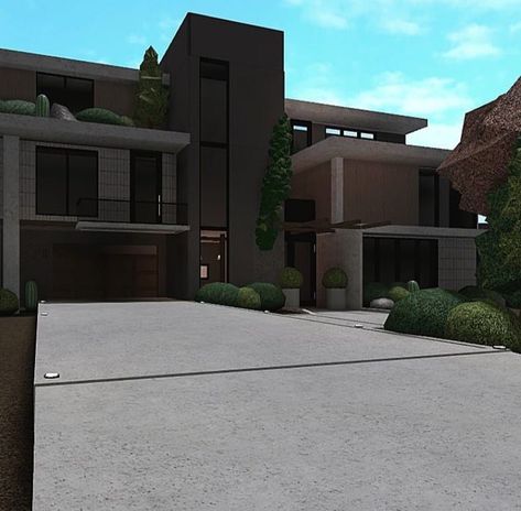 Concrete Modern House Bloxburg, Bloxburg House Ideas Modern Exterior, Modern Exterior Bloxburg, House Ideas Bloxburg Exterior, Bloxburg Exterior Modern, Bloxburg House Exterior Modern, Modern Bloxburg Exterior, Bloxburg Exterior Ideas Modern, Bloxburg House Ideas Exterior Modern