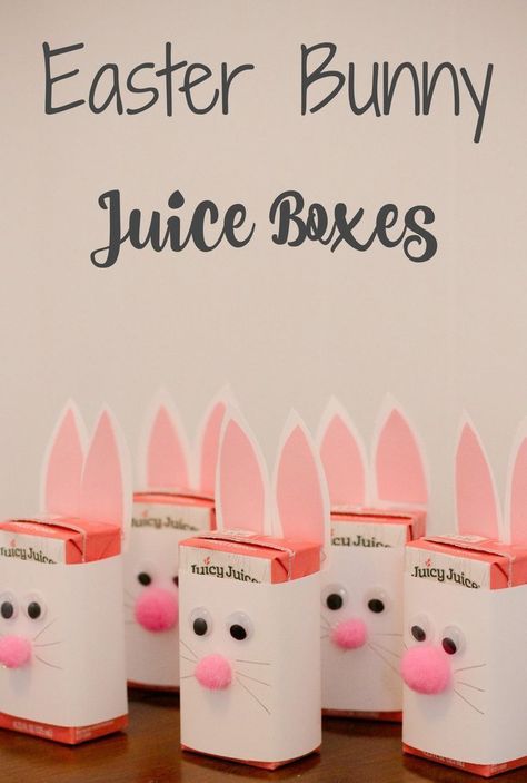 Bunny Juice Boxes, Preschool Snack, Easter Egg Hunt Ideas, Easter Party Food, Easter Crafts Preschool, Easter Snacks, Easter Preschool, Easter Activities For Kids, Easter Hunt