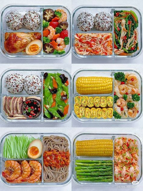 China Diet, Bento Box Meals, Makanan Rendah Kalori, Healthy Eating Meal Plan, Best Diet Foods, Healthy Lunch Snacks, Healthy Food Menu, Resep Diet, Easy Healthy Meal Prep