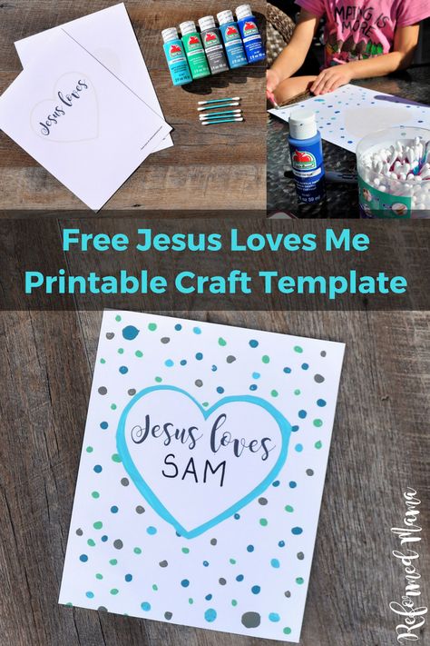 Free Jesus Loves Me Craft Activity - Short lesson based on the Children's Catechism teaching on the Soul Jesus Loves Me Craft, Jesus Preschool, Bible Crafts Sunday School, Jesus Crafts, Bible Story Crafts, Bless The Child, Preschool Bible, Christian Crafts, Bible Activities