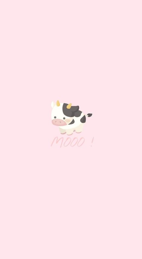 U Wallpaper, Cow Cute, Cows Mooing, Cow Wallpaper, Eclectic Wallpaper, Cow Print Wallpaper, Moo Cow, Desain Quilling, Pink Cow