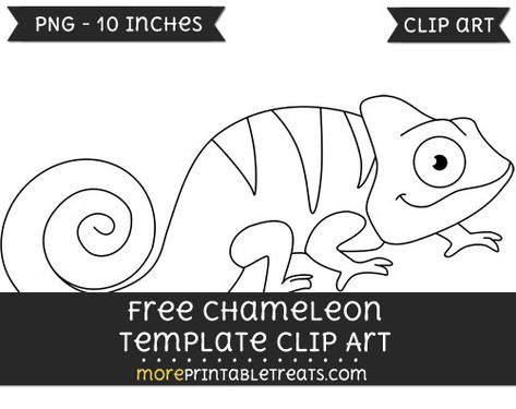 Free Chameleon Template - Clipart Chameleon Template, Cartoon Chameleon, Chameleon Tongue, Paper Tree Craft, Desert Decor, Tree Craft, Valentine Clipart, Free Cartoons, Paper Tree