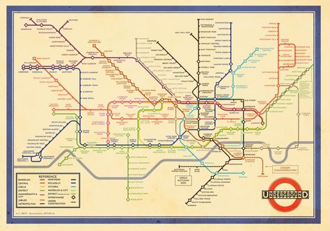 Harry Beck's Original London Underground Map... But With 2020's Tube Network | Londonist London Scrapbook, London Collage, London Underground Tube Map, Plot Map, Map Poster Design, London Tube Map, London Underground Train, London Underground Map, Tube Map