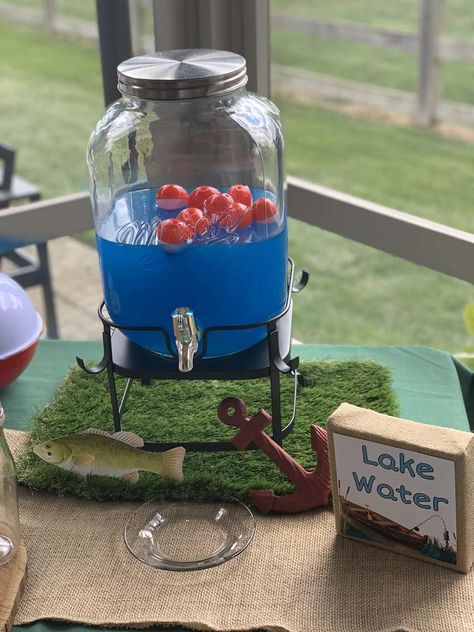 Catching The Big One Birthday, Fish Fry Themed Party, Fishing Party Activities, O'fishally One Birthday, O Fish Ally Two Birthday Decorations, Boys First Birthday Fishing Theme, O'fishly One, Fish Theme First Birthday, Oh Fishally One Birthday Food Ideas