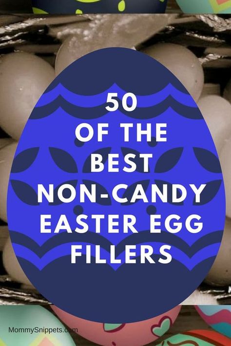 a clip-art egg with text that reads 50 of the best non-candy Easter egg fillers Easter Egg Stuffers, Big Easter Eggs, Egg Fillers, Easter Egg Fillers, Adult Easter, Easter 2021, Resurrection Sunday, Plastic Easter Eggs, Celebration Ideas