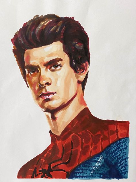 Drawing Andrew Garfield with Arcane animated rendering style Spiderman Sketch, Spiderman Sketches, Spiderman Painting, The Amazing Spiderman, Harry Potter Art Drawings, Andrew Garfield Spiderman, Garfield Spiderman, Spiderman Drawing, Celebrity Drawings