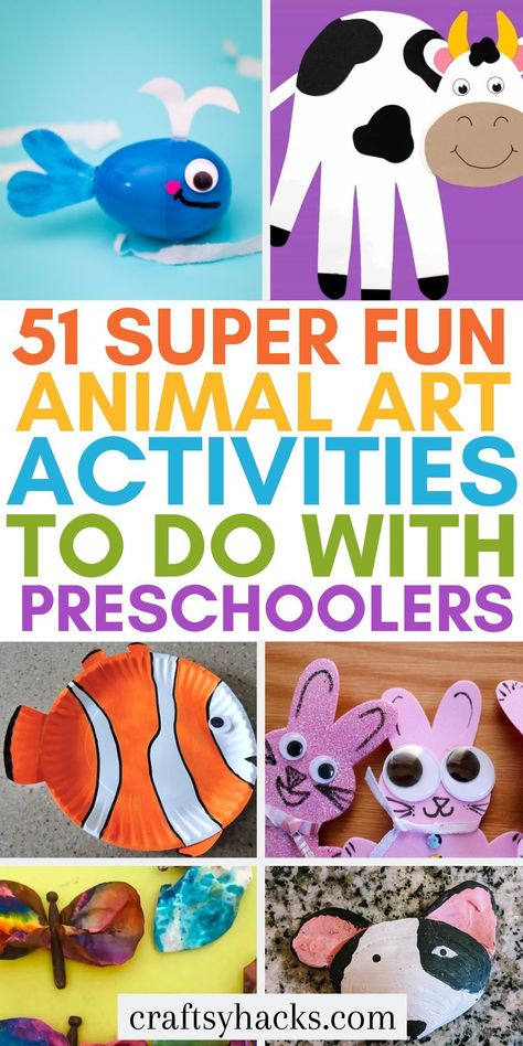 If you need some animal art and craft ideas and are looking for preschool activities, this list has just what you need. Make learning fun with these preschool crafts that kids will enjoy! Animal Art And Craft, Animal Art Activities, Art Activities For Preschoolers, Art And Craft Ideas, Activities For Preschoolers, Make Learning Fun, Fun Crafts To Do, Preschool Art Activities, Fun For Kids