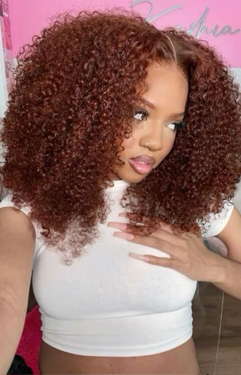 Afro Curl Wig, Color On Curly Hair Black Women, Afro Lace Front Wigs, Curly Fro Wig, Afro Wig Hairstyles, Curly Hair Wigs Black Women, 4c Hair Color Ideas, Colored Curly Wig, Curly Wig Hairstyles Black Women