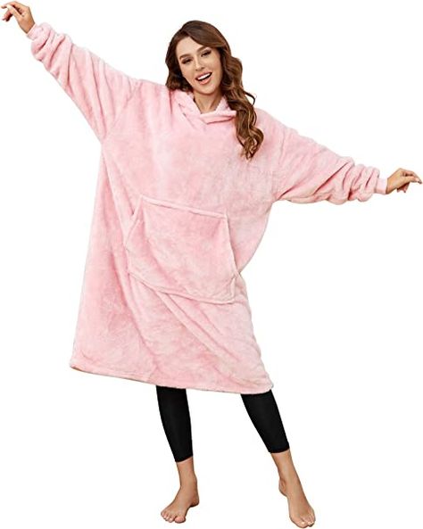 Fluffy Hoodie, Warm Blankets Cozy, Teen Hoodies, Lounge Robes, Oversized Blanket, Oversized Flannel, Hoodie Blanket, Oversize Women, Long Sleeve Flannel