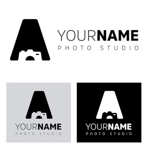 Photography studio logo template with ca... | Premium Vector #Freepik #vector #logo-illustration #logo #photographer-logo #camera-logo Photo Studio Logo, Logo Design Camera, Photography Studio Logo, Camera Logo Design, Camera Concept, Logo Camera, Camera Logos Design, Photographer Logo, Camera Logo