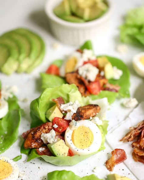 Chicken Cobb Lettuce Wraps Adobo Filipino, Low Carb Paleo Recipes, Pork Meals, Chicken Keto, Happy Eating, Chicken Adobo, Satisfying Meals, Benefits Of Organic Food, Hearty Lunch