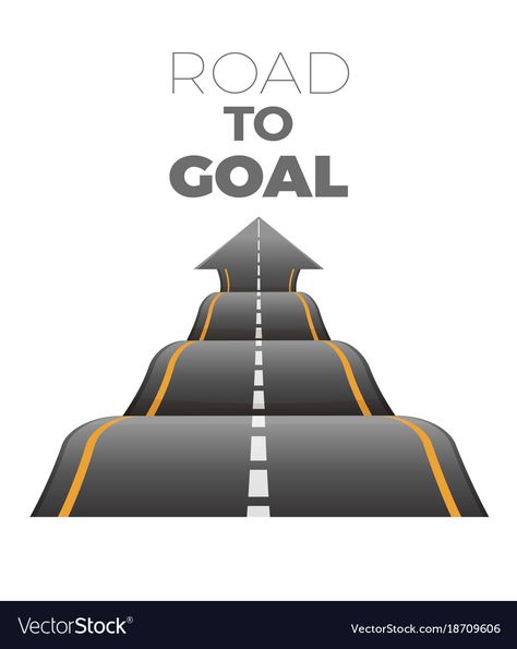 Road To Success Illustration, Path To Success Illustration, Direction Logo Design, Road Graphic Design, Achievement Poster, Road Map Design, Road Poster, Path Way, Project Cover