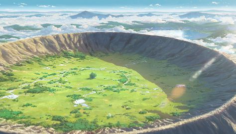 Kimi no Na wa - Album on Imgur Your Name Anime, Anime Places, Anime Base, Landscape Scenery, 판타지 아트, Facebook Cover Photos, Fantasy Landscape, Anime Background, Anime Scenery