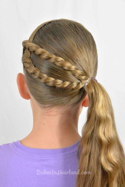 Rope Braids and Twisted Ponytail from BabesInHairland.com Twisted Ponytail, Rope Braided Hairstyle, Rope Braids, Twist Ponytail, Short Hair Black, Lace Braid, Rope Braid, Medium Long Hair