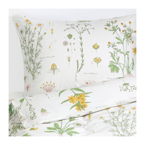 STRANDKRYPA Duvet cover and pillowcase(s) - Full/Queen (Double/Queen)  - IKEA $29.00 for full/Q Cama Ikea, Spring Decoration, Floral Duvet, Bed Sets, Duvet Covers Twin, Twin Duvet, King Duvet, King Duvet Cover, Queen Duvet