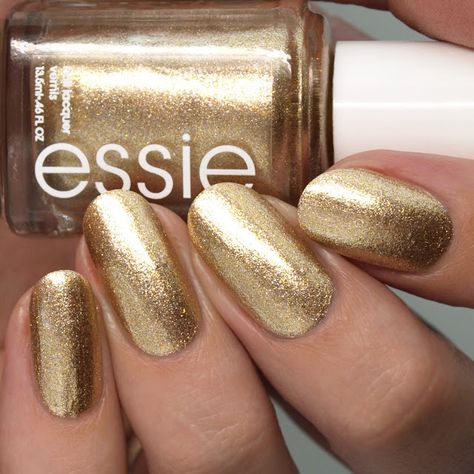 Nail Polish Society: Essie Bustling Bazaar Summer 2020 Collection Essie Gold Nail Polish, Nail Paint Shades, Nail Polish Nail Art, Gold Nail Polish, Gold Glitter Nails, Nice Nails, Gold Nail, Nail Colours, Best Nail Art Designs