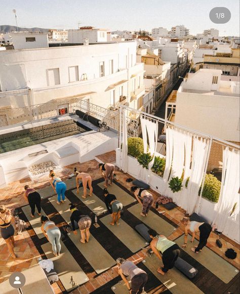 Yoga Event Ideas, Rooftop Event, Yoga Event, Wellness Event, Yoga Party, Single Season, Event Props, 2024 Year, Yoga Space