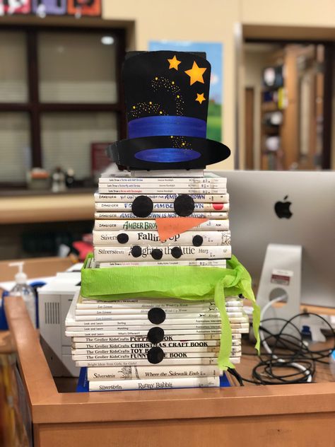 Book stack snowman Book Stack, Stack Of Books, Harp, Books