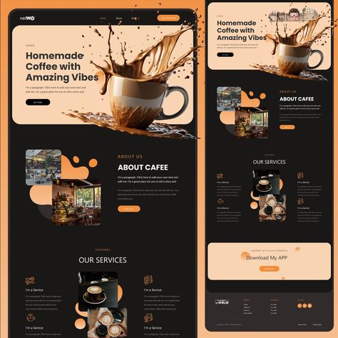 Crafted a visually appealing and inviting website for a cafe, focusing on homemade coffee and creating a cozy atmosphere. The design highlights the cafe’s offerings and services while providing a smooth user experience for customers. Website: designjot.co Portfolio: behance.net/ahmedbutt1 #WebDesign #CafeWebsite #CoffeeLovers #CozyVibes #BusinessWebsite #ModernDesign #UserExperience #CreativeDesign #UIUX #CafeBranding #designjot Coffee Website Design, Cafe Website Design, Cafe Website, Identity Project, Cafe Branding, Coffee Business, Homemade Coffee, The Cafe, Cozy Atmosphere