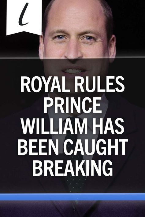 When you're a prince, you can't help but break a few royal rules along the way.😉 Who's keeping track anyway? Royal Rules, British Royal Family News, Royal Family News, A Prince, Royal Engagement, Family Moments, British Royal Family, Prince William, British Royals