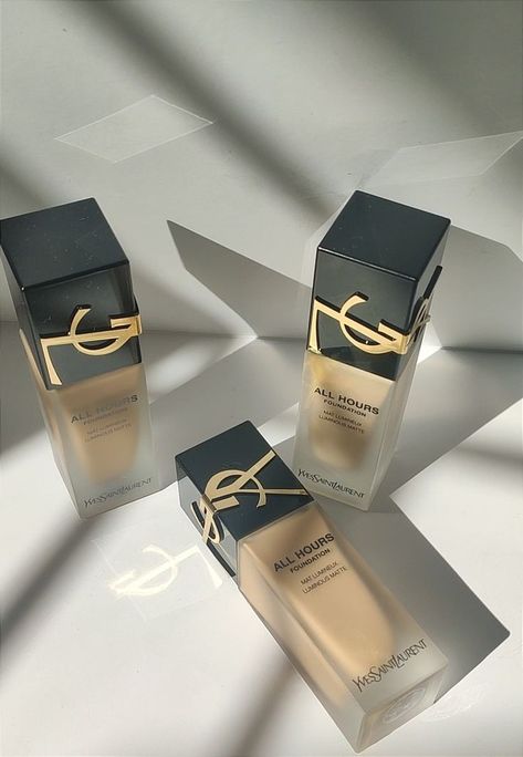 Foundation Aesthetic Products, All Hours Foundation Ysl, Ysl Beauty Aesthetic, Ysl Makeup Aesthetic, Ysl Concealer, Foundation Aesthetic, Ysl All Hours Foundation, Ysl Foundation, Ysl Fragrance