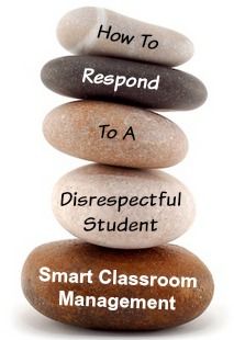 Smaert Classroom Management: How To Respond To A Disrespectful Student Ways To Redirect Students, Managing Difficult Students, Difficult Students How To Handle, Disrespectful Students, Smart Classroom, Classroom Discipline, Art Classroom Management, Teaching Classroom Management, Substitute Teaching