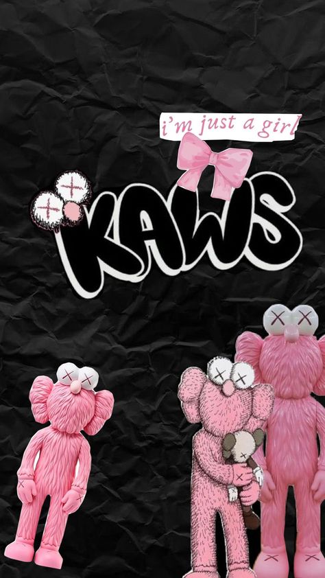 Kaws wallpaper Cute Wallpapers Kaws, Kaws Wallpaper For Ipad, Kaws Lockscreen Wallpaper, Pink Wallpaper Kaws, Klaws Wallpapers, Cute Kaws Wallpaper, Kaws Desktop Wallpaper, Red Kaws Wallpaper, Kaws Background